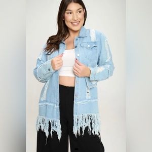 Distressed Denim Jacket